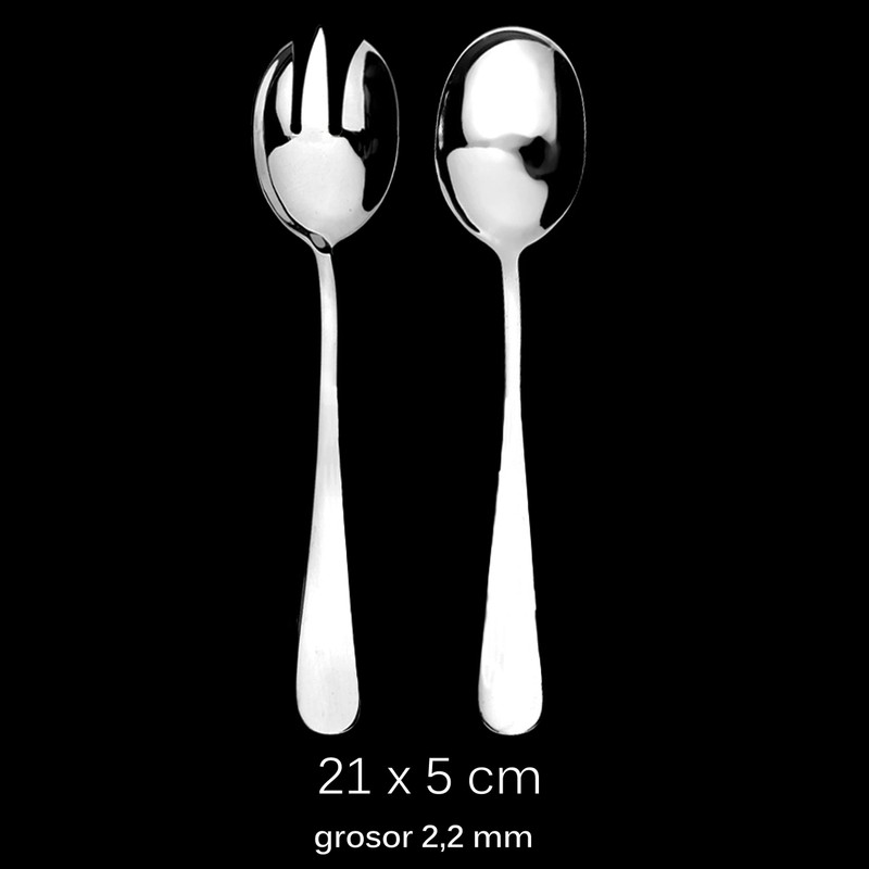 Salad Servers Stainless Steel 18/0 Set with Salad Spoon, Highly