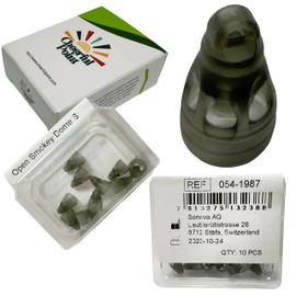 Phonak Open Smokey Domes – Small Size (S) – (054-1987) – 10 Pack – Compatible with Marvel, Paradise, Lumity RIC Devices – Original Phonak Replacement Tips