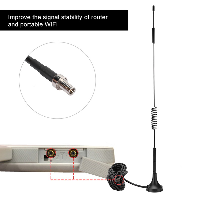 2 Pcs Aerial Antenna 12DBi 4G TS9 Portable WIFI Router