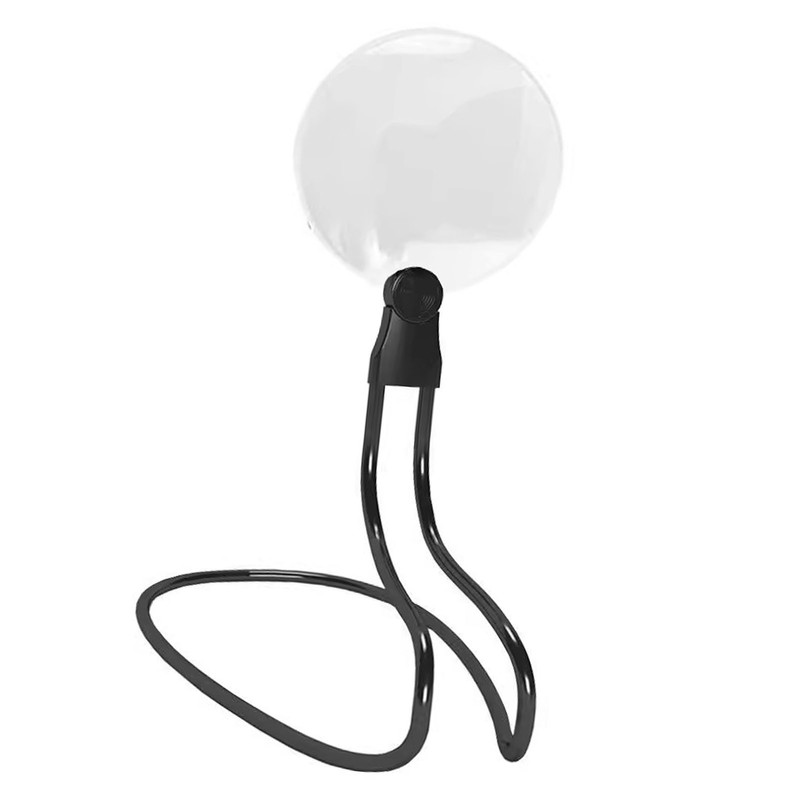 Hands Free Magnifying Glass 6in View Area Detachable Neck Wear