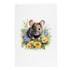 Purely Home Floral Mouse Tea Towel - Pet Animals &