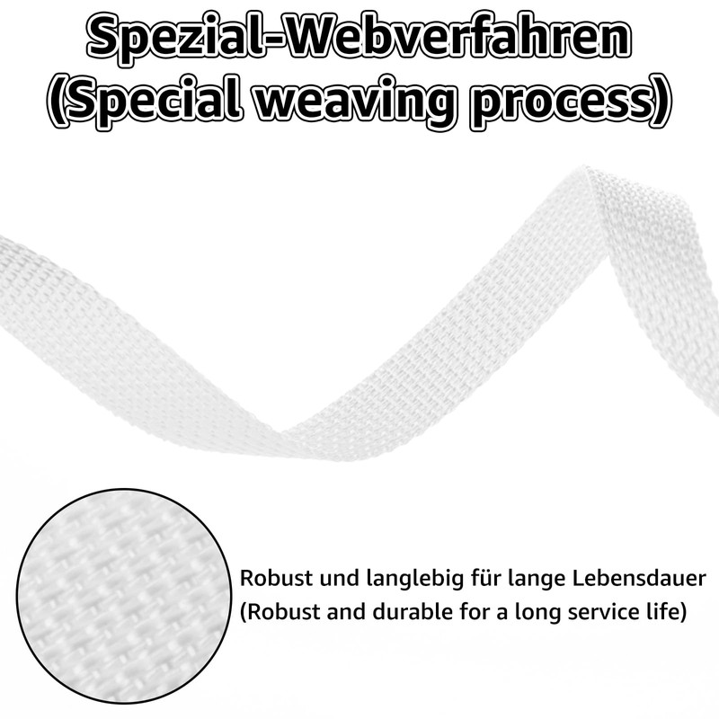Oungy 60 m Roller Shutter Strap 14 mm, Tear-Resistant Webbing