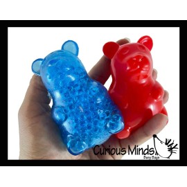 Not Specified 2 Gel Filled Gummy Bear Squishy Animals Cute Individually Wrapped Toys -