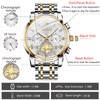 OLEVS Men Multifunction Watch, Multi Dial Waterproof Luminous Chronograph Men's