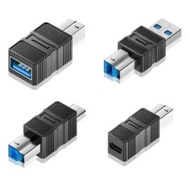 WITRN USB C to B Adapter, USB 3.0 Type-C to USB B Square Connector for Printer, Hard Drive Enclosure, Copier, Scanner, Data Transfer