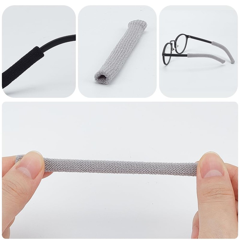 arricraft 8 Paar Brillen Ohrpolster 2 Farbe 76mm Langer Stoff