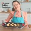 Biubumtu Baking Sheet with Circle Grooves, 1-Piece 16x11in Nonstick Cookie