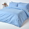 Homescapes 200 Thread Count Ultrasoft - Plain Blue Double Flat