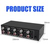 Tunghey RCA AUX Audio Splitter 1 in 4 Out, Stereo