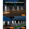 12 Pack Decorative Solar Powered Fence Lights Outdoor Waterproof with