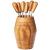 Naturally Med - Olive Wood Barrel with Olive Picks (6).