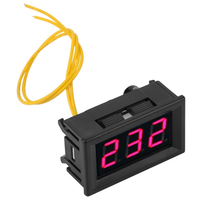 AC Voltmeter Digital LED Display Voltage Meter Panel 2 Wire