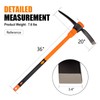 VNIMTI Pick Axe for Digging, Heavy Duty Pickaxe with Shock