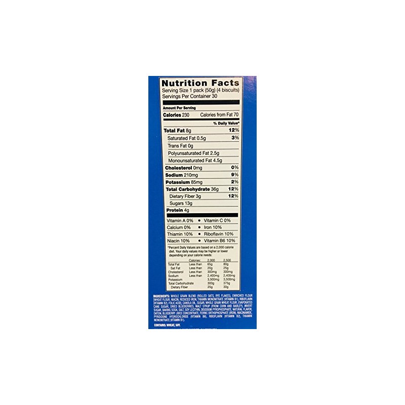 belVita Blueberry Breakfast Biscuits, 30 Total Packs, 5 Count(Pack of