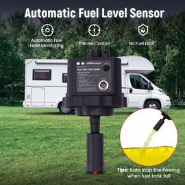 maXpeedingrods 12V DC Gasoline Electric Fuel Pump, Automatically Pump Fuel, Extended Running Time for Generator Without Stopping, Precise Control and No Fuel Leak