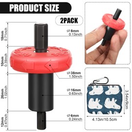 2 Pieces Electric Start Drill Bit Adapter, Engine Speed Starter Drill Bit Adapter with 2 Storage Bag for Trimmer, Garden Cultivator, Leaf Blower, Handheld Equipment