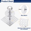 PATIKIL 300pcs Perforated Insulation Pins 2-1/2inch, 1.5in Self Locking Washers