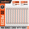 20 Pack Heavy Duty Small Bungee Cords with Hooks Cord