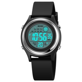 Fashion LED Light Digital Sport Watches Stopwatch Calendar Clock 5Bar Waterproof Multifunctional Wristwatch (z Black)