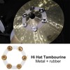 Drum Cymbals Hi Hat Tambourine Drum Set Stainless Steel Bells
