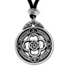Pewter Celtic Knot Warrior Shield Pendant Necklace