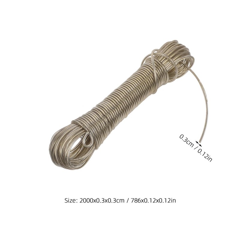 ULTECHNOVO Washing Line Rope Steel Core Laundry Clothes Lines Thick