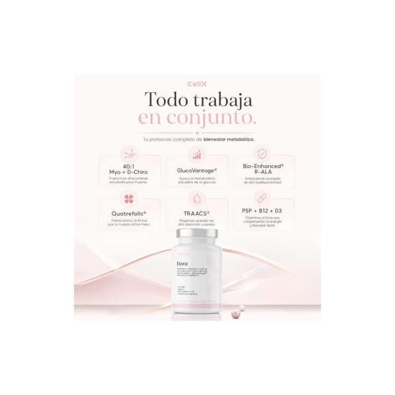 CellX Elara Myo-Inositol 2000 mg + D-Chiro 50 mg (40:1)
