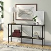 Nellie 55'' Wide Rectangular Console Table with Metal Shelf in