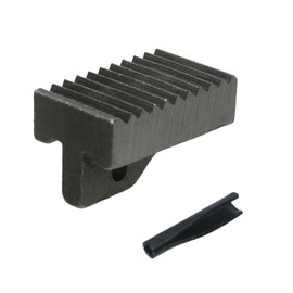 Nicerity Pipe Wrench Heel Jaw with Pin Assembly 24 Inch Replacement Pipe Wrench Jaws (Silver)