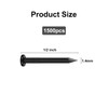 VGBUY 1500PCS Hardware Nails, 5/8 Inches Flat Head Black Nails