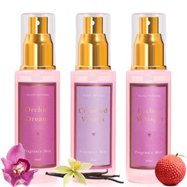 Azulfra Body Spray for Women, Travel Size Body Mist, Fragrance Gift Set, 3 Pack，Each 2 Fl.oz
