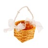 Levemolo Handwoven Flower Basket with Handle Small Woven Gift Basket