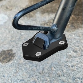 Modeer Stand for R.oyal Enfield Himalayan 2020-2023 Motorcycle CNC Stand Pad Foot Side Extension Pad Himalayan Accessories (no logo black)
