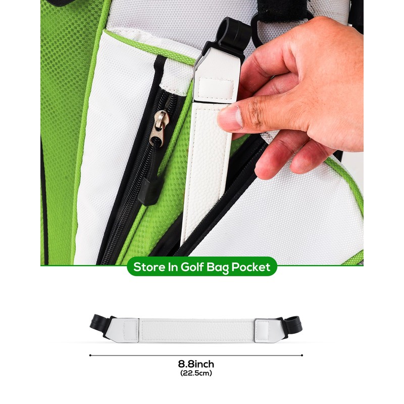 BIG TEETH Golf Stand Bag Leg Tether Strap Adjustable Length