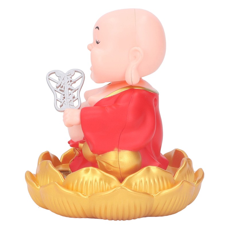 Nodding Smiling Buddha Maitreya Automatic Laughing Car Dashboard Solar Buddha