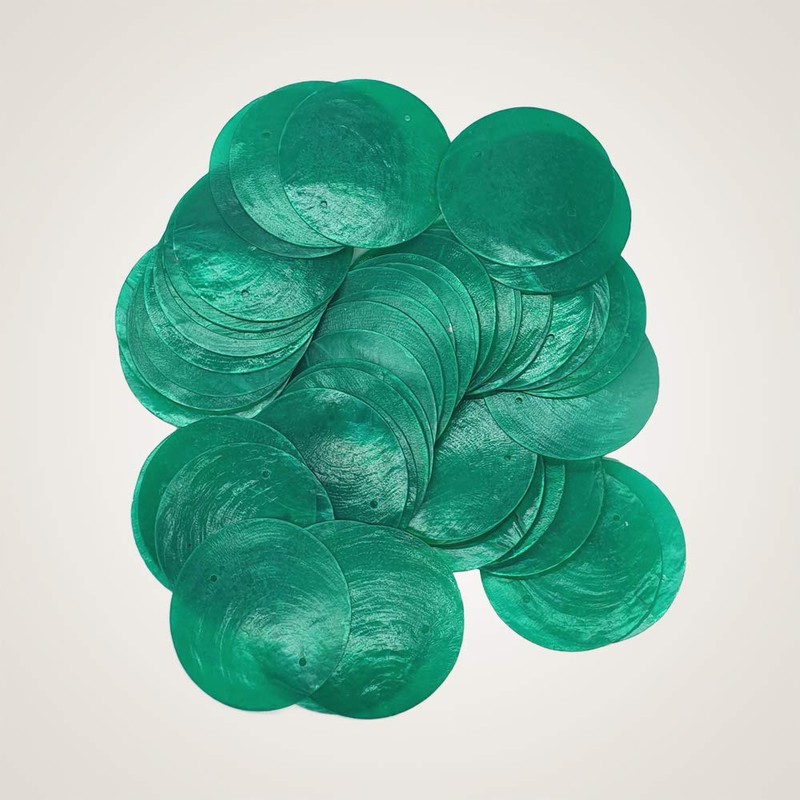 VIE Naturals Capiz Shell Discs with 2 holes - 45