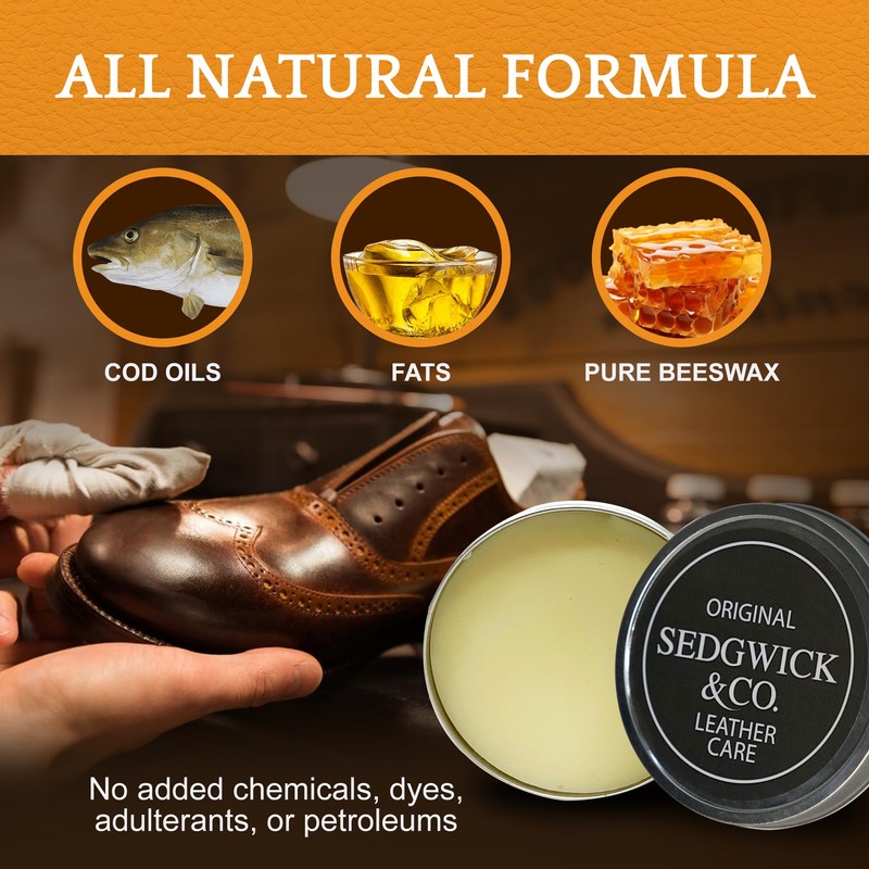 Huntley Equestrian Sedgwick All Natural Leather Care| Leather Conditioner| Leather