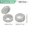 M METERXITY 200-Pack Plastic Hinged Screw Cover Caps, 6mm Shutter
