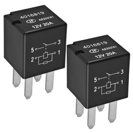 Relay 4016819 (Pack of 2) – 12VDC 20A 4-Pin Automotive Relay for Polaris RZR 570 900 1000 SxS Slingshot Ranger Sportsman - Direct OEM Replacement