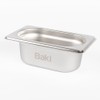 Baki Stainless Steel Gastronorm Container 1/9 Food Pan 65, 100,