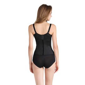 Ann Darling Women Fajas Colombiana Latex Sport Waist Trainer Tummy Control Waist Trimmer Solid Black Large