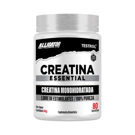 Testrol | Creatina Essential en Polvo | Creatina Monohidratada | Apoyo a Potencia, Resistencia y Recuperación | 80 Servicios