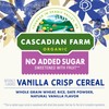Cascadian Farm Organic Vanilla Crisp Cereal, No Added Sugar, 12