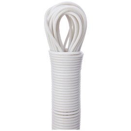 Elliott Steel Core Clothesline, 15 Meters, Extra Strong, PVC Coated Weather and Rust resistant Washing Line. Laundry Essential for outdoor use, laundry rooms and camping,White/Grey