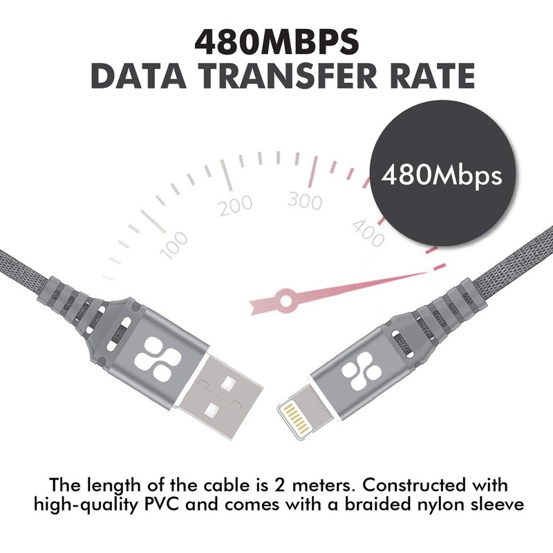 High Tensile Strength Power and Data Cable with Lightning Connector