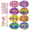 Healifty Easter Scraper Set with 8 Easter Eggs Creative Craft