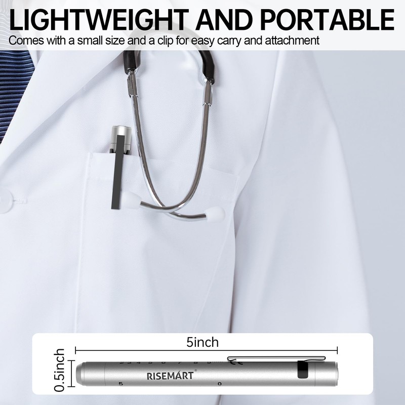 Rechargeable Pen Light for Nurses and Doctor LED Penlight with