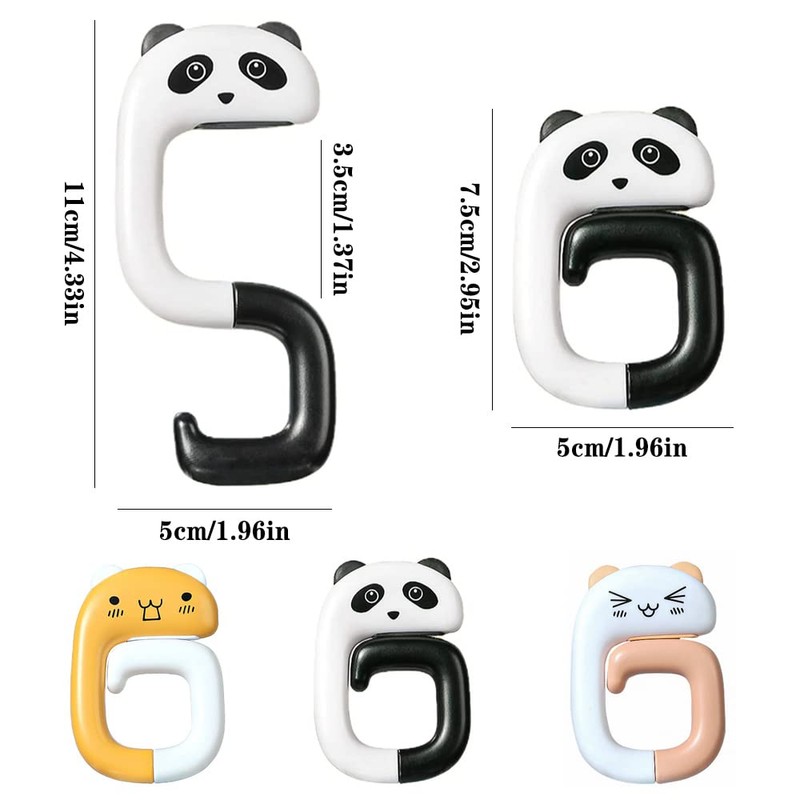 3 Pcs Portable Desktop Bag Hook Handbag Hook School Bag
