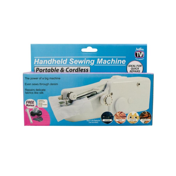 Kole Imports Handheld Battery Operated Sewing Machine, Multicolored
