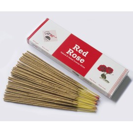 Giftbrit Red Rose Incense Sticks Natural & Herbal Incense Sticks 100 Sticks with Holder for Meditation, Yoga, Church, Relaxation, Healing and Positivity